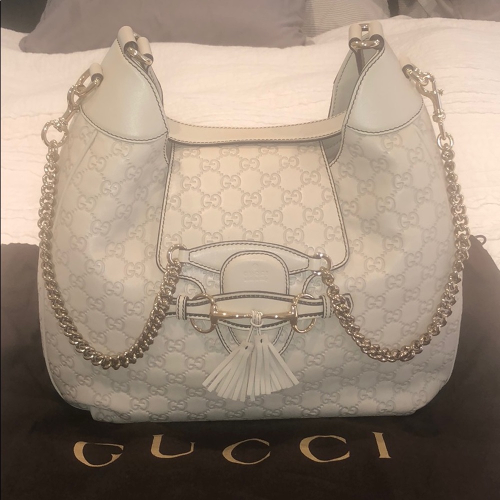 100% Authentic Gucci Emily Guccissima Hobo Bag